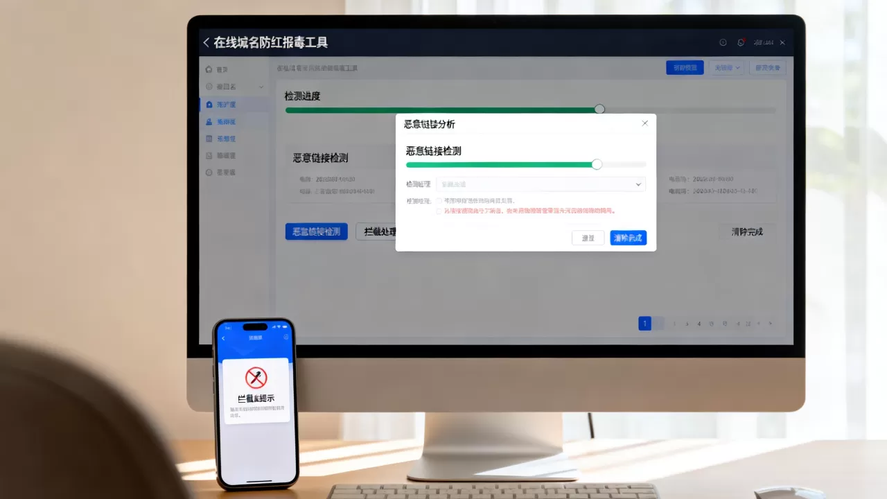 在线域名防红报毒工具如何有效检测并清除恶意链接?域名被拦截怎么办 在线域名防红报毒工具如何有效检测并清除恶意链接?域名被拦截怎么办