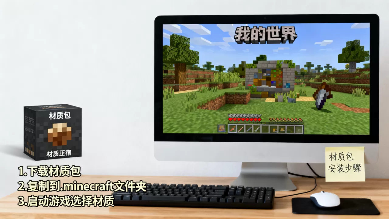 我的世界电脑版服务器怎么加材质,我的世界pc材质包怎么安装? 我的世界电脑版服务器怎么加材质,我的世界pc材质包怎么安装?