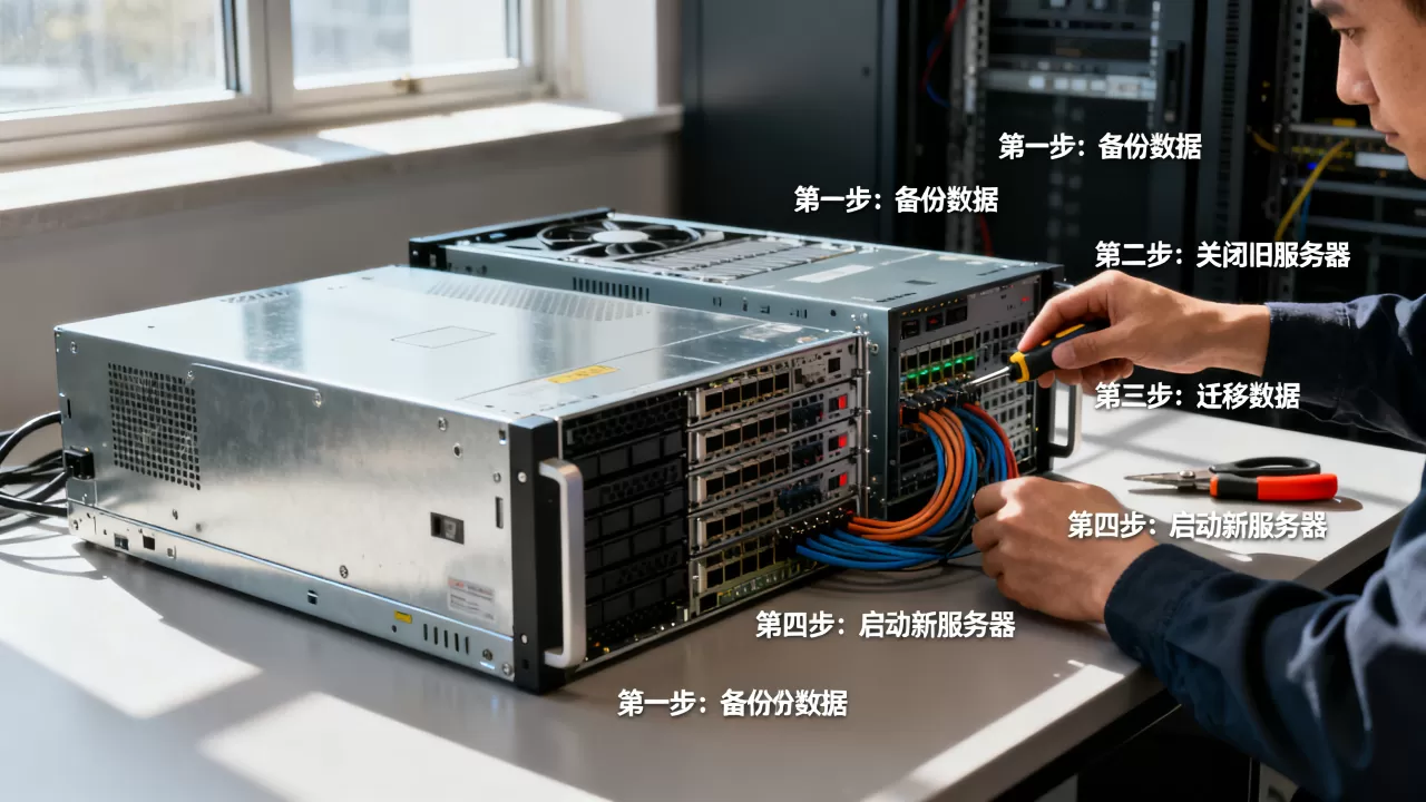更换服务器需要哪些步骤,怎么操作才安全? 更换服务器需要哪些步骤,怎么操作才安全?