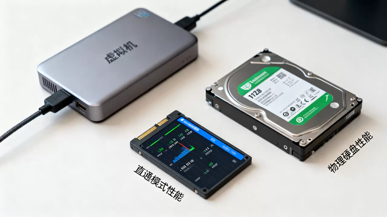 虚拟机直通硬盘后性能真能媲美物理硬盘吗,虚拟机直通硬盘性能损耗有多大? 虚拟机直通硬盘后性能真能媲美物理硬盘吗,虚拟机直通硬盘性能损耗有多大?