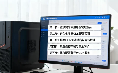 简米云服务器怎么配置七牛云CDN，具体步骤有哪些？