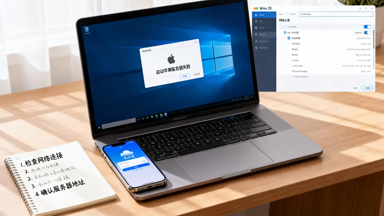 win10启动苹果服务器失败怎么解决,是什么原因 win10启动苹果服务器失败怎么解决,是什么原因