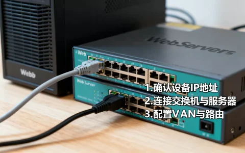 web服务器该怎么接三层交换机，配置步骤是什么？