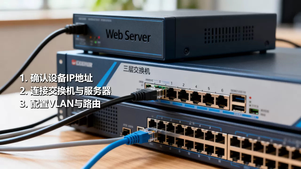 web服务器该怎么接三层交换机,配置步骤是什么? web服务器该怎么接三层交换机,配置步骤是什么?