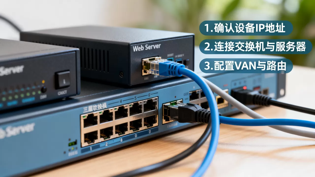 web服务器该怎么接三层交换机,配置步骤是什么? web服务器该怎么接三层交换机,配置步骤是什么?