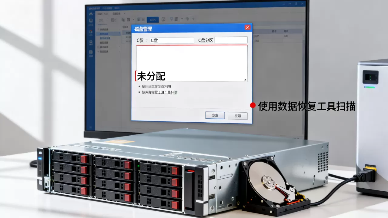 服务器进系统只显示C盘怎么办,如何恢复其他分区? 服务器进系统只显示C盘怎么办,如何恢复其他分区?