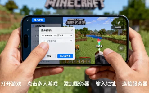 我的世界手机Java版怎么进服务器，详细教程步骤？