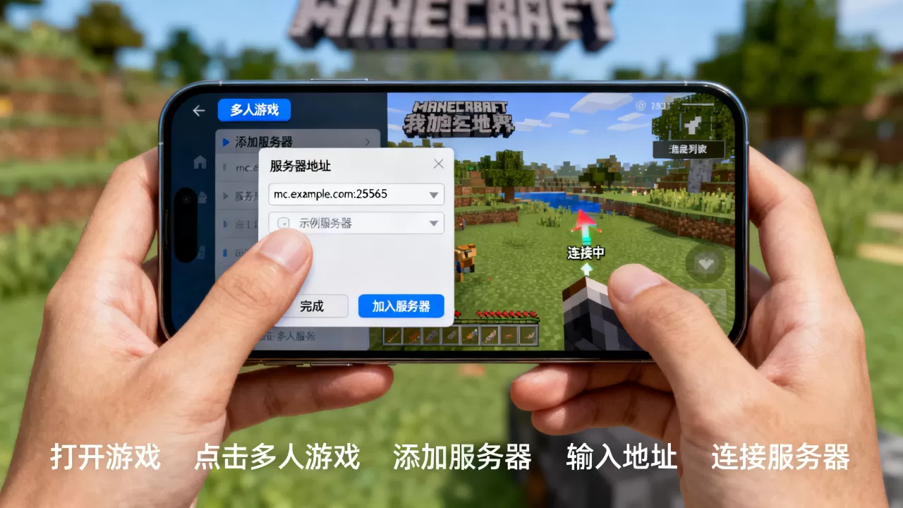 我的世界手机Java版怎么进服务器,详细教程步骤? 我的世界手机Java版怎么进服务器,详细教程步骤?
