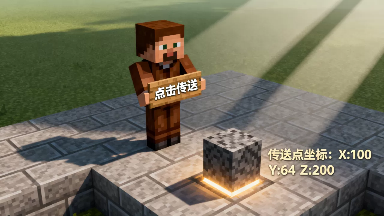 我的世界服务器怎么做传送的NPC,怎么设置传送点? 我的世界服务器怎么做传送的NPC,怎么设置传送点?