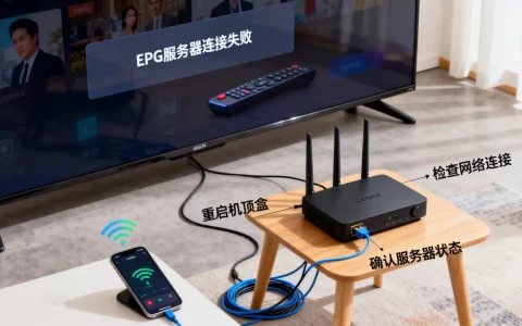 EPG服务器连接不上是什么原因，电视直播无法加载如何修复？