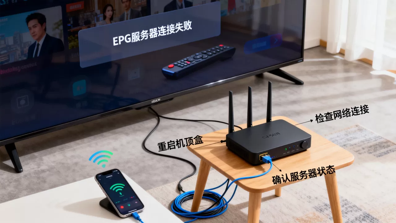 EPG服务器连接不上是什么原因,电视直播无法加载如何修复? EPG服务器连接不上是什么原因,电视直播无法加载如何修复?