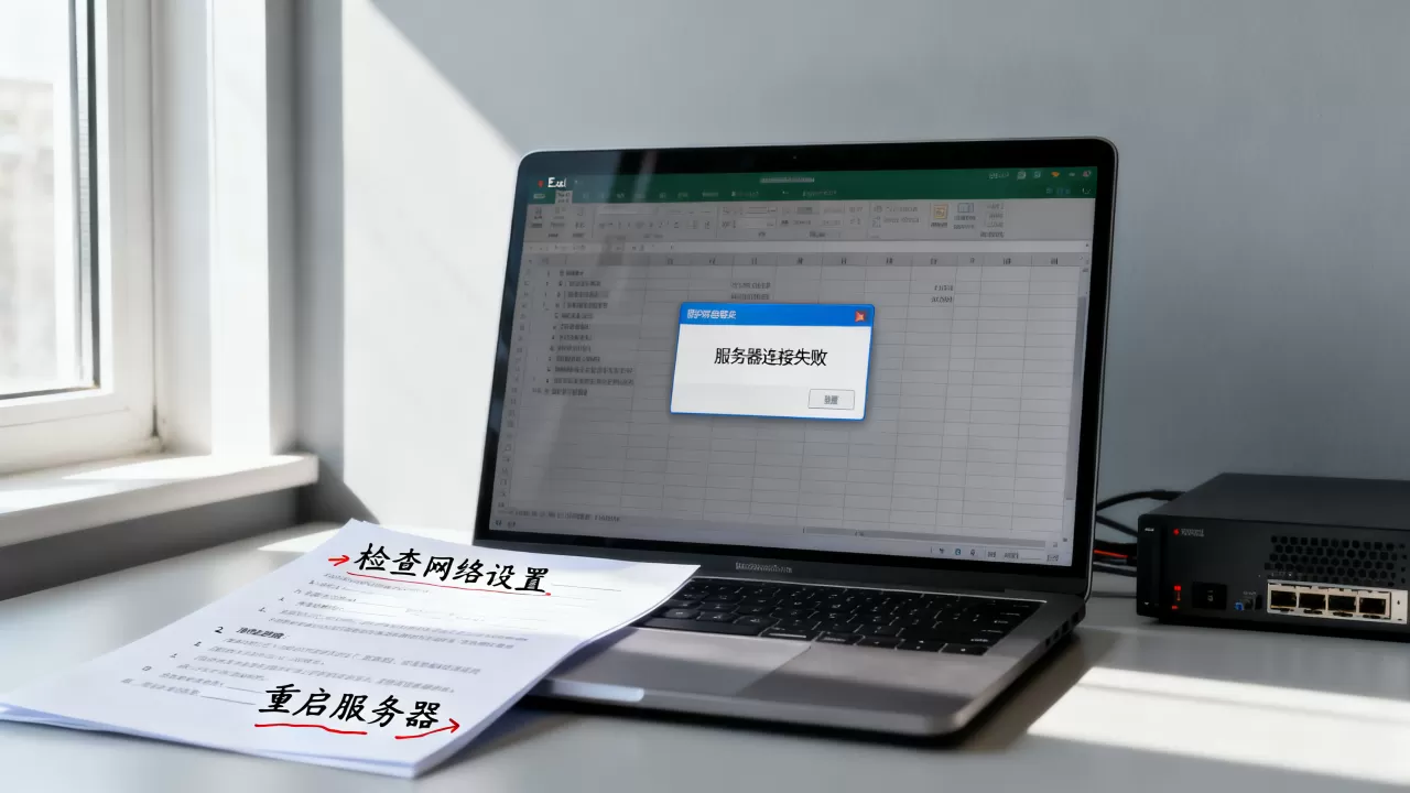 Excel在电脑服务器失败是怎么回事啊,怎么解决? Excel在电脑服务器失败是怎么回事啊,怎么解决?