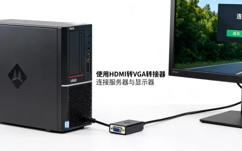 塔式服务器t440没有vga怎么办，如何外接显示器？