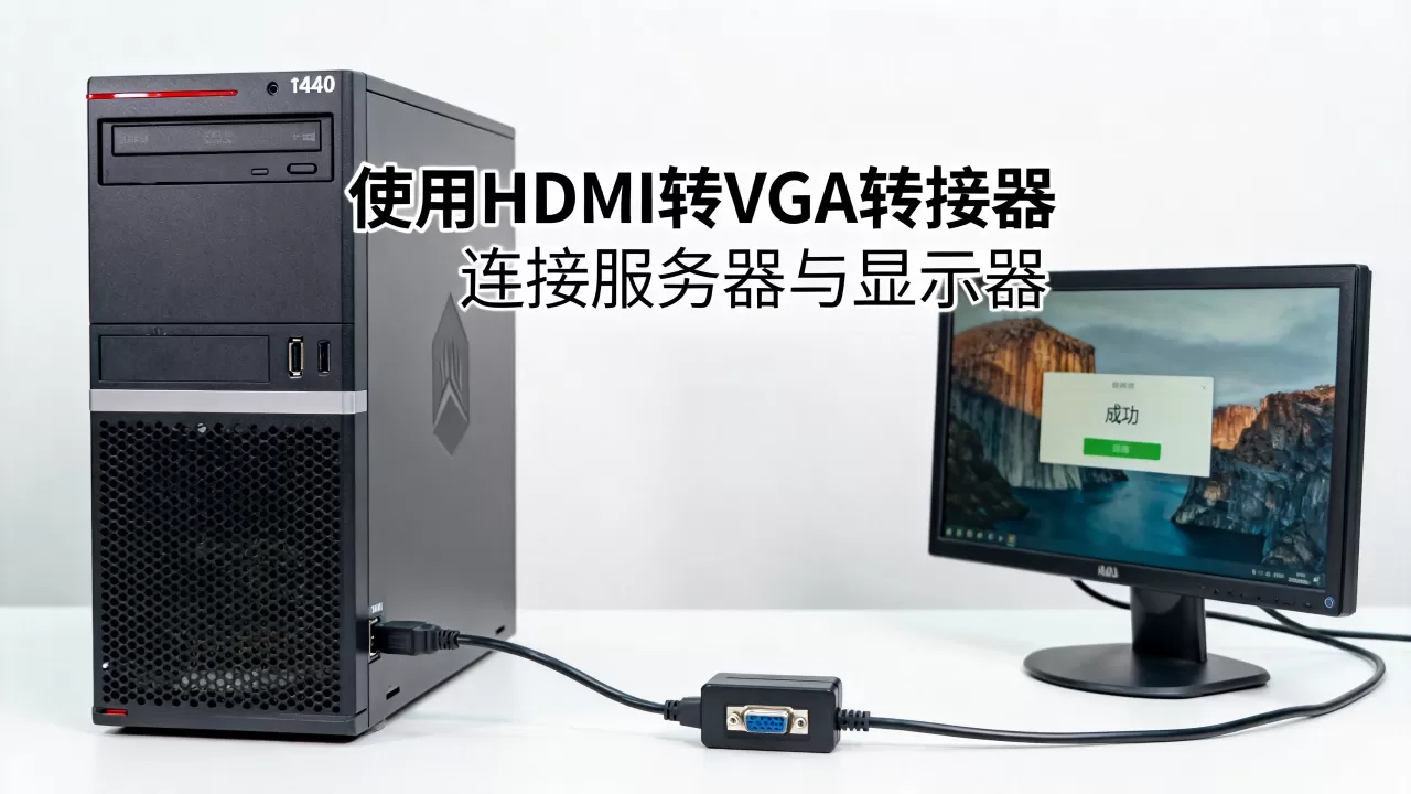 塔式服务器t440没有vga怎么办,如何外接显示器? 塔式服务器t440没有vga怎么办,如何外接显示器?