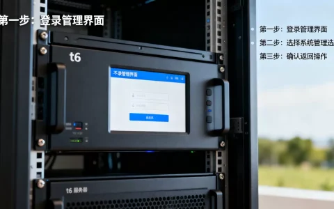 t6服务器如何返回系统管理，详细步骤怎么操作？