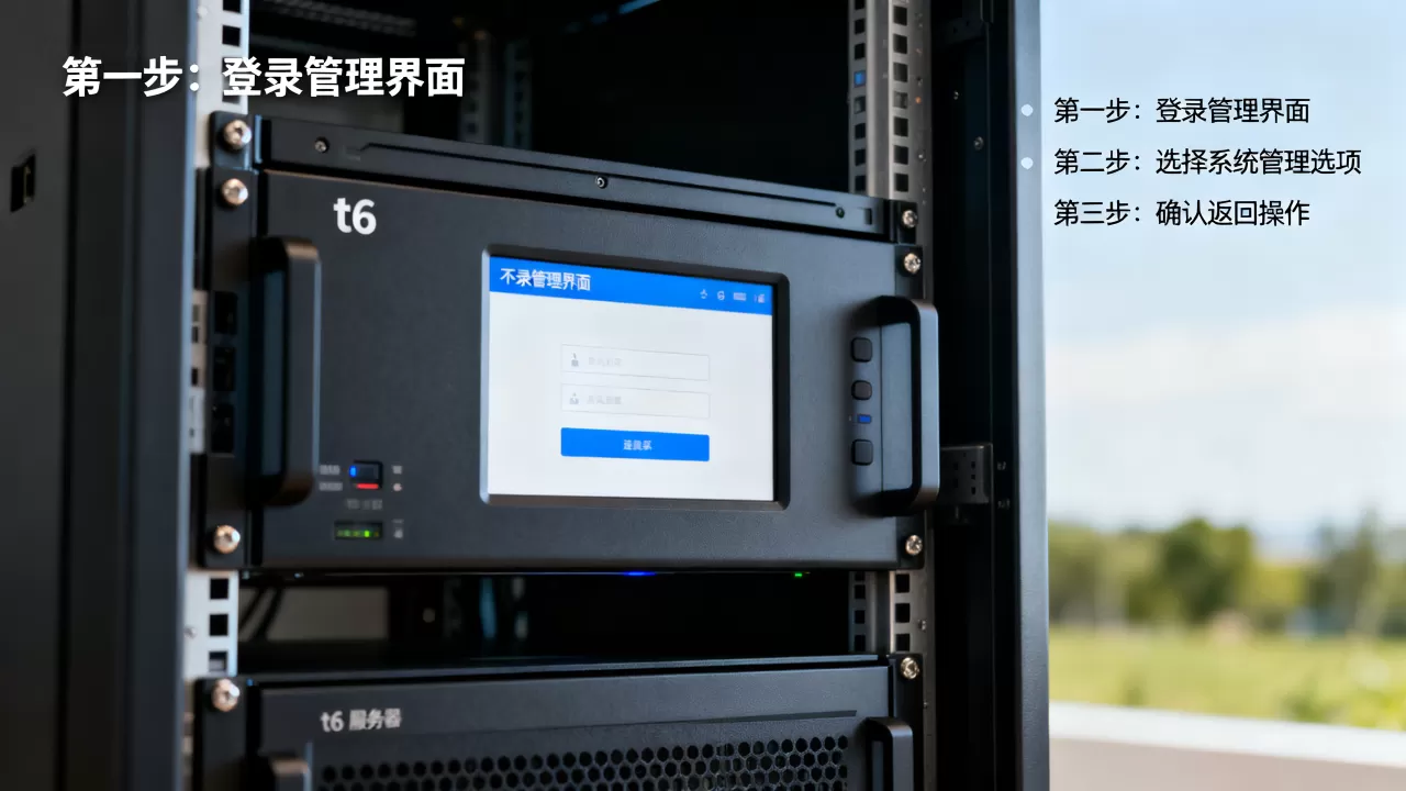 t6服务器如何返回系统管理,详细步骤怎么操作? t6服务器如何返回系统管理,详细步骤怎么操作?