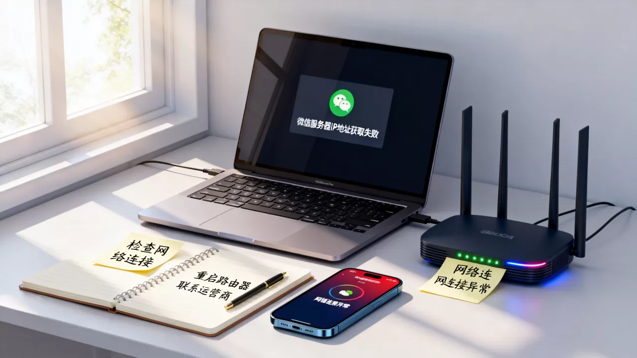 微信服务器IP地址获取失败是什么原因,怎么解决? 微信服务器IP地址获取失败是什么原因,怎么解决?