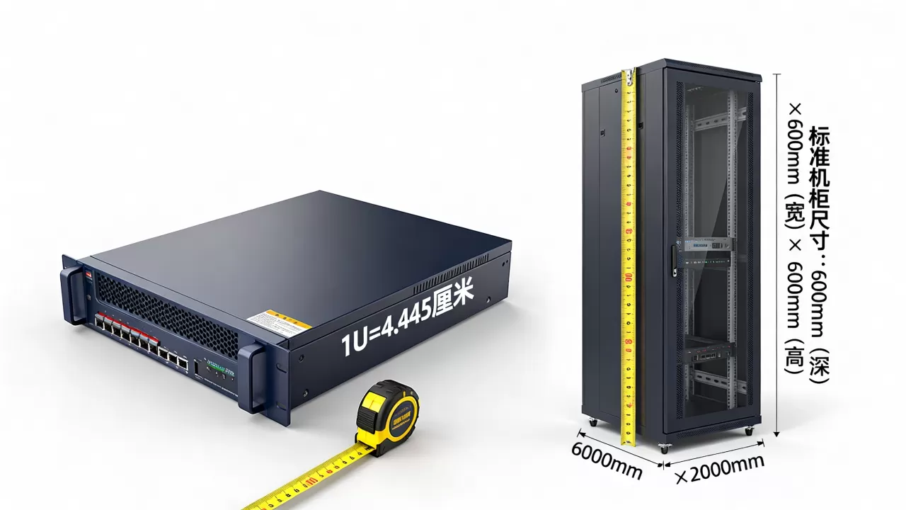 服务器1U高度是多少厘米,标准机柜尺寸多大? 服务器1U高度是多少厘米,标准机柜尺寸多大?