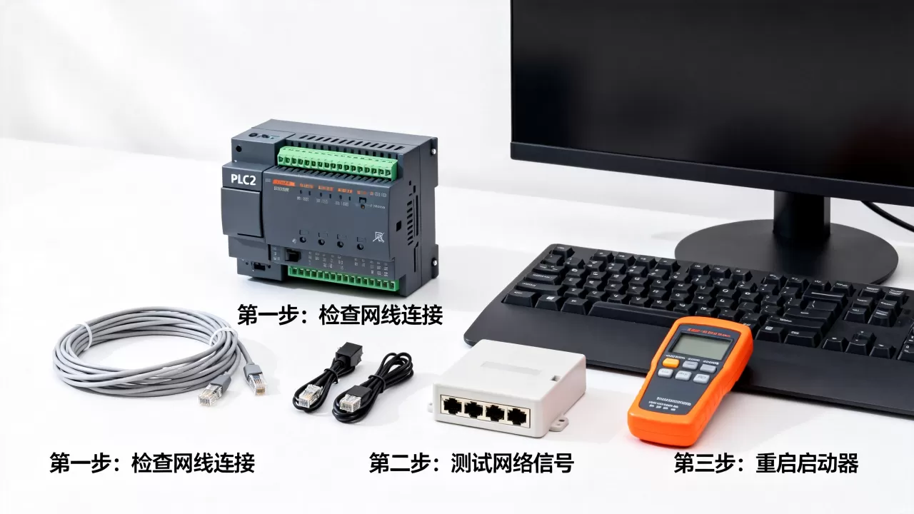 PLC2启动器连接不到服务器?网络故障排查步骤有哪些 PLC2启动器连接不到服务器?网络故障排查步骤有哪些