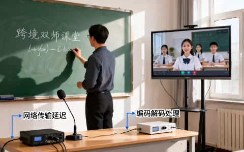 跨境双师课堂板书语音同步难在哪，如何解决板书语音同步延迟？