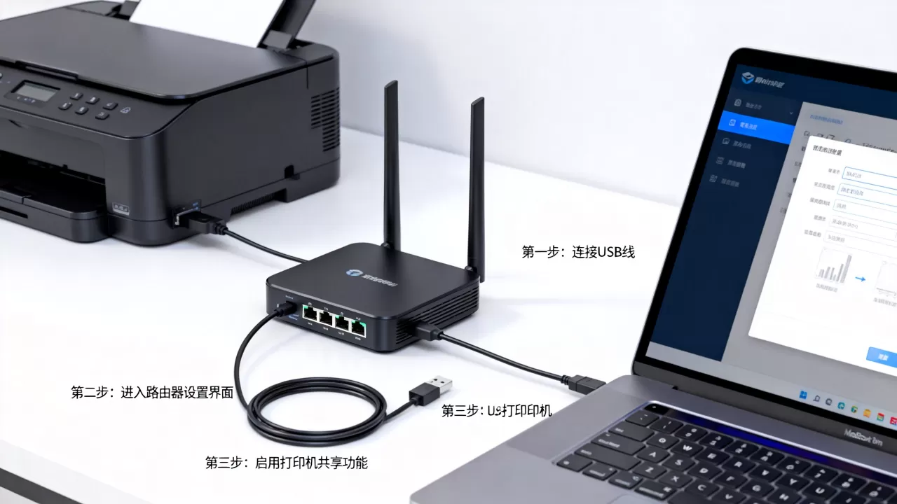 USB口路由器也能当打印机服务器?,要怎么设置? USB口路由器也能当打印机服务器?,要怎么设置?