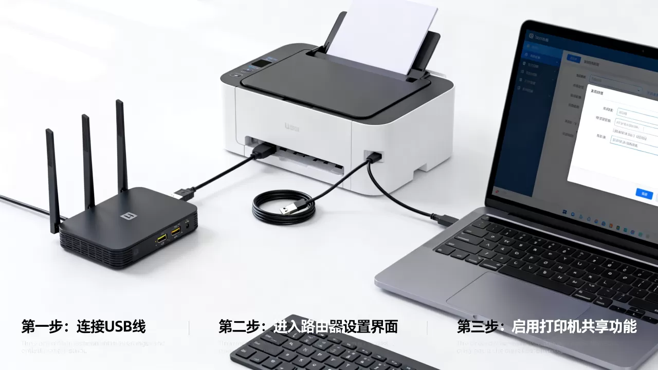 USB口路由器也能当打印机服务器?,要怎么设置? USB口路由器也能当打印机服务器?,要怎么设置?