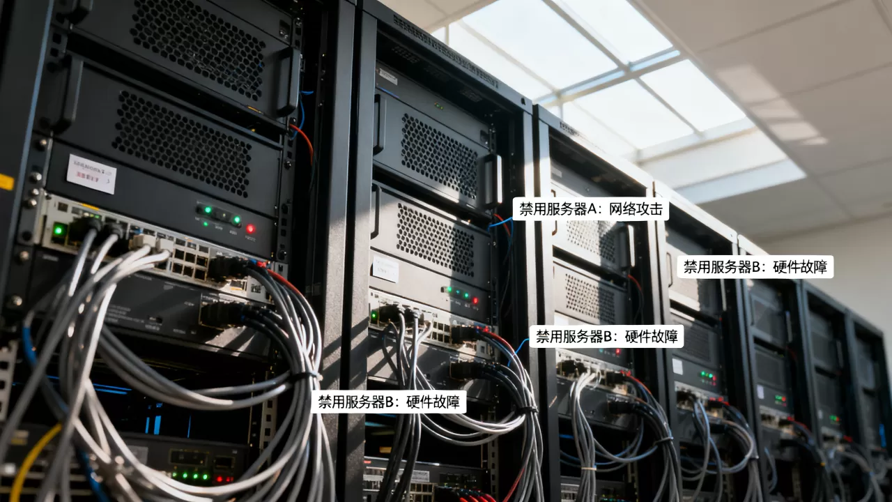 系统究竟禁用了哪些服务器,禁用原因是什么? 系统究竟禁用了哪些服务器,禁用原因是什么?