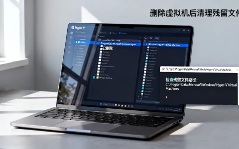 Hyper-V删除虚拟机后如何彻底清理残留文件？残留文件怎么彻底删除