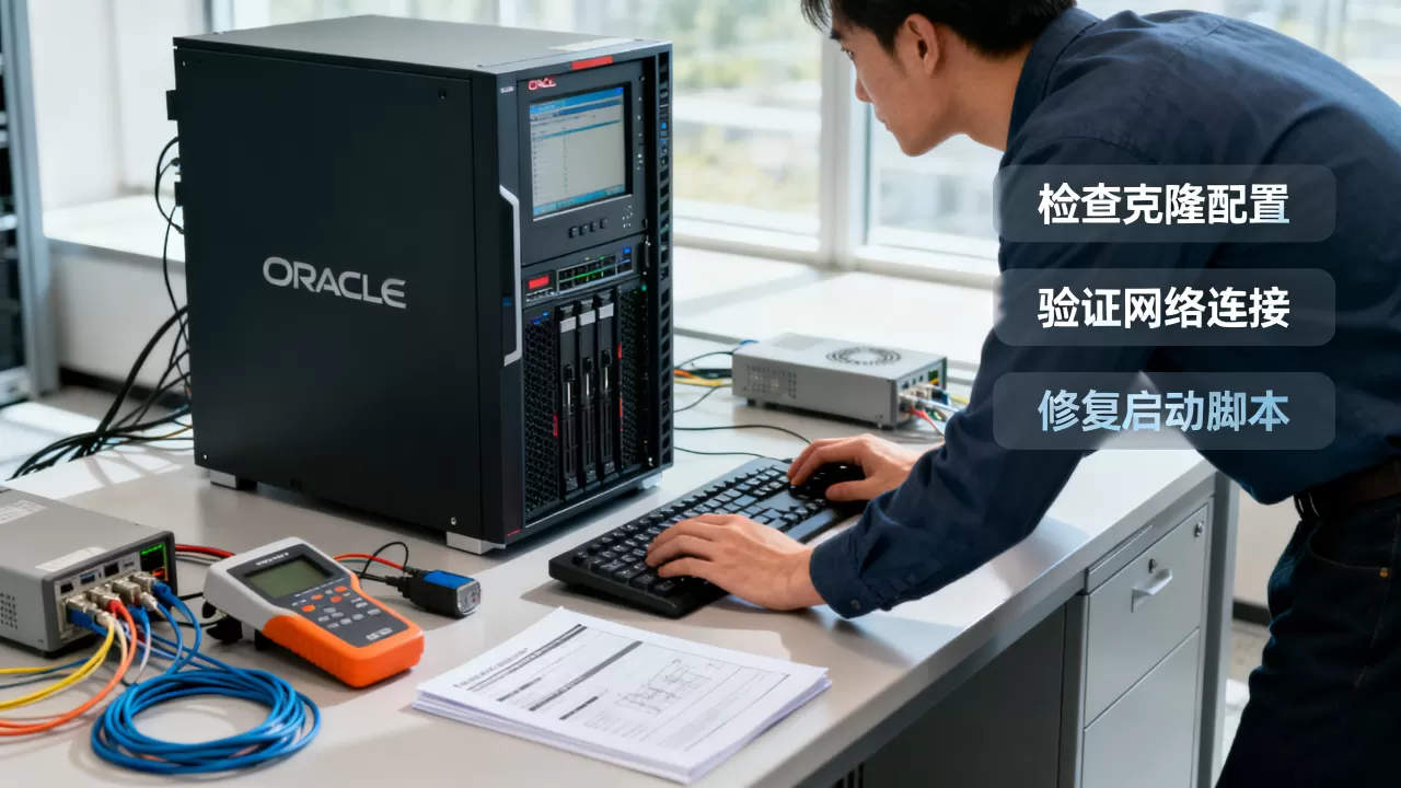 为什么克隆oracle服务器后启动不了,怎么解决? 为什么克隆oracle服务器后启动不了,怎么解决?