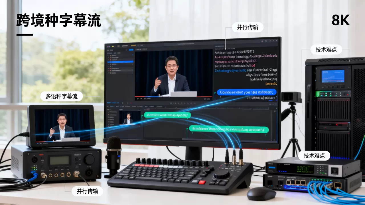 跨境学术直播的多语种字幕流如何并行传输,有哪些技术难点? 跨境学术直播的多语种字幕流如何并行传输,有哪些技术难点?