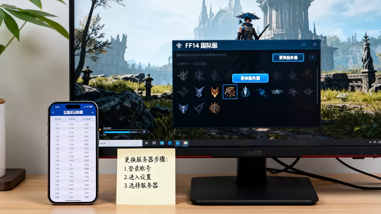 ff14国际服怎么更换服务器?,哪个区服延迟最低 ff14国际服怎么更换服务器?,哪个区服延迟最低