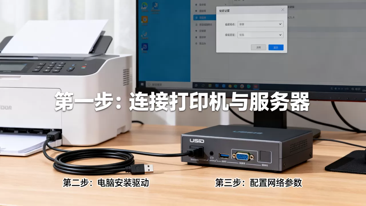 多功能usb打印机服务器怎么设置,电脑连接步骤是什么 多功能usb打印机服务器怎么设置,电脑连接步骤是什么