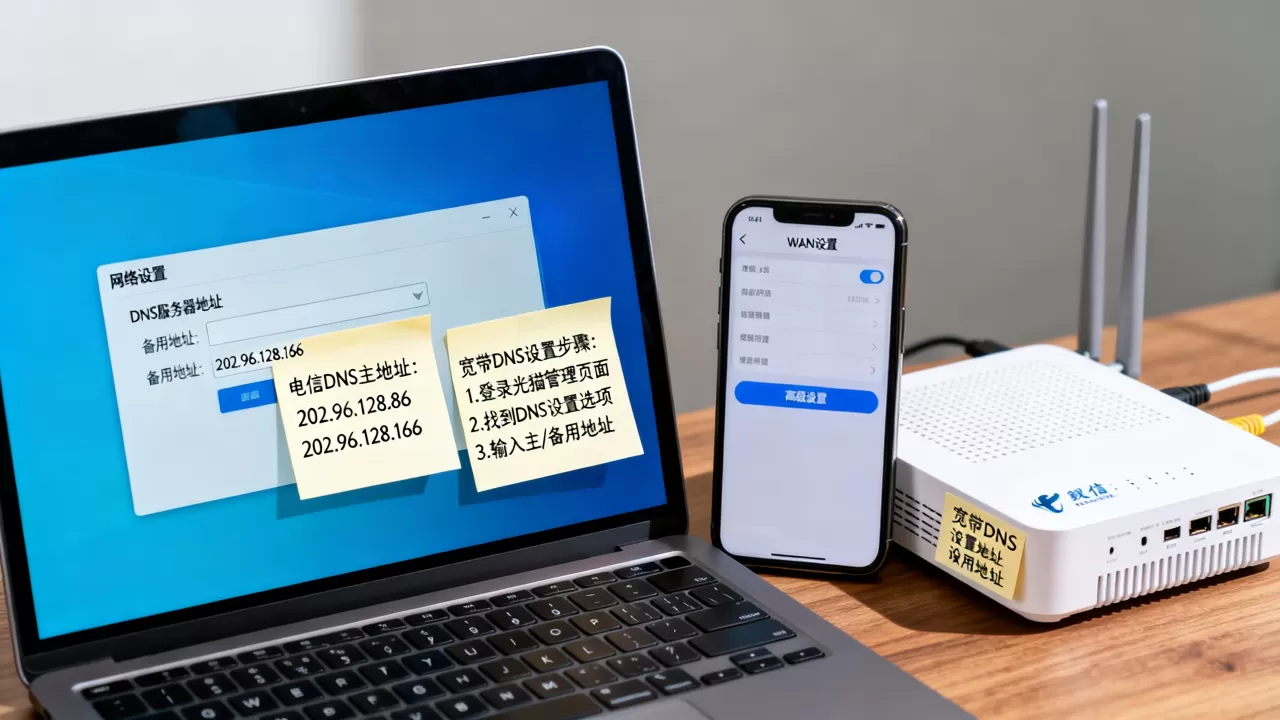 电信DNS服务器地址是多少?,电信宽带DNS怎么设置? 电信DNS服务器地址是多少?,电信宽带DNS怎么设置?