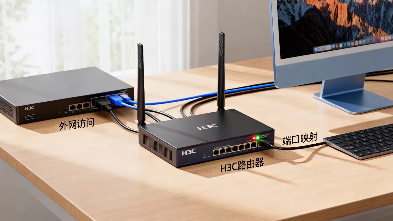 h3c路由器如何外网访问内网服务器,端口映射怎么设置? h3c路由器如何外网访问内网服务器,端口映射怎么设置?