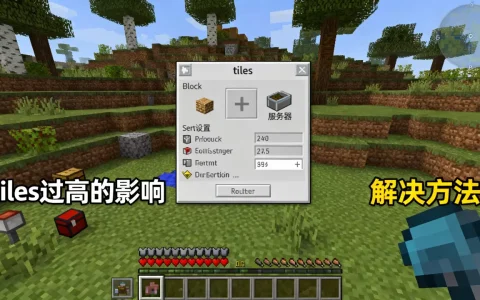 我的世界服务器tiles很高怎么解决，tiles过高有什么影响？