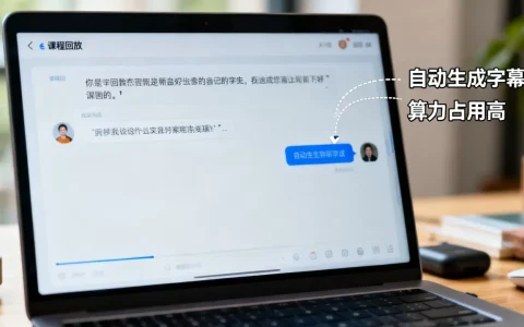 课程回放自动生成字幕很耗算力吗，算力占用高怎么办？