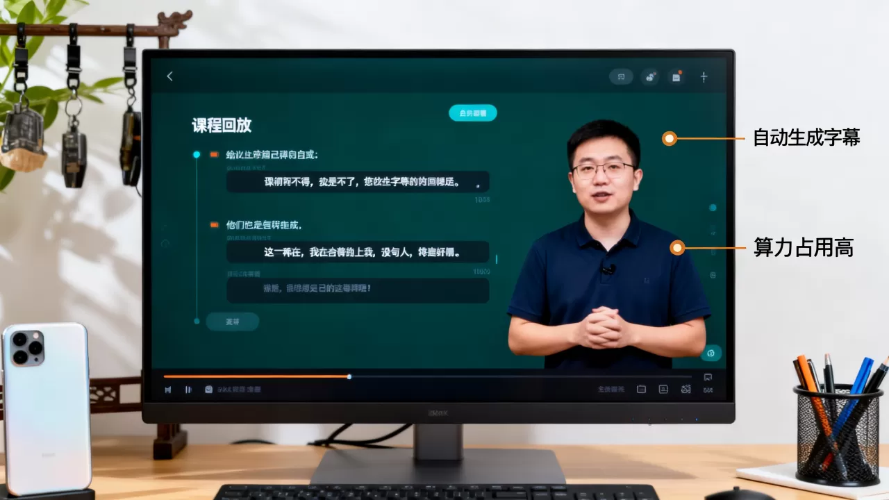 课程回放自动生成字幕很耗算力吗,算力占用高怎么办? 课程回放自动生成字幕很耗算力吗,算力占用高怎么办?
