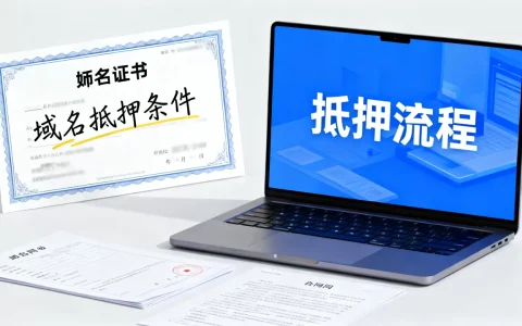 域名怎么抵押？有哪些条件和流程？域名抵押条件流程详解