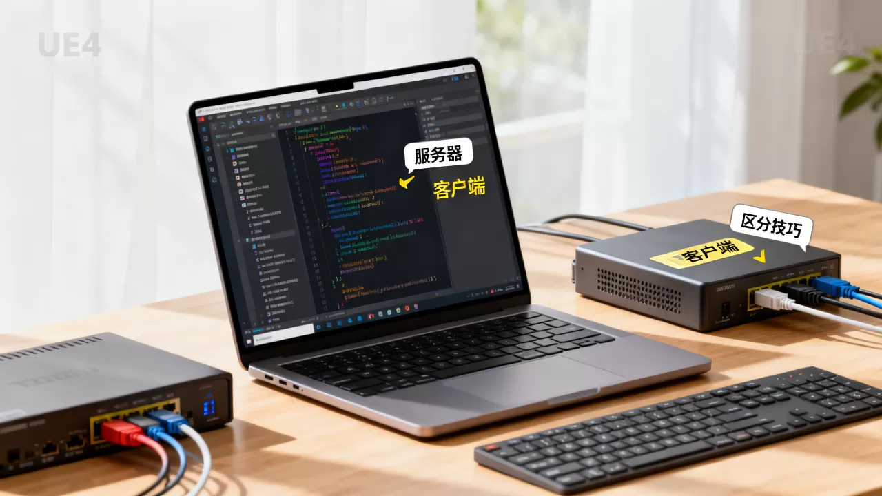 UE4中如何快速区分服务器和客户端,有哪些技巧? UE4中如何快速区分服务器和客户端,有哪些技巧?