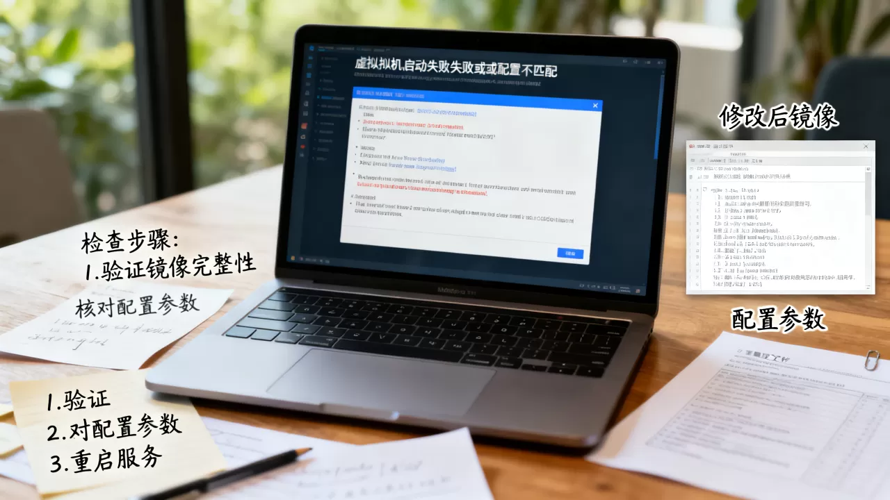 虚拟机镜像修改后,如何解决启动失败或配置不匹配问题?,怎么办 虚拟机镜像修改后,如何解决启动失败或配置不匹配问题?,怎么办