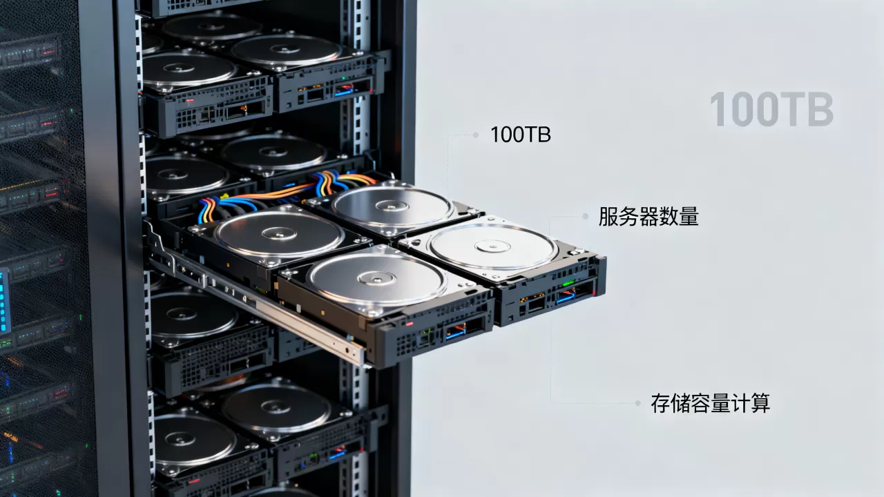 100TB大概需要多少服务器,存储容量怎么算? 100TB大概需要多少服务器,存储容量怎么算?