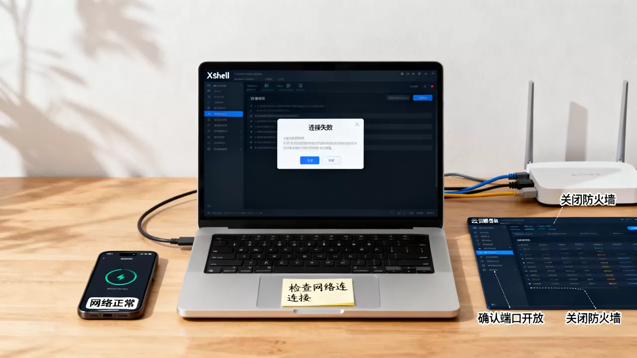 简米云Xshell连不上怎么办,云服务器连接失败怎么解决? 简米云Xshell连不上怎么办,云服务器连接失败怎么解决?