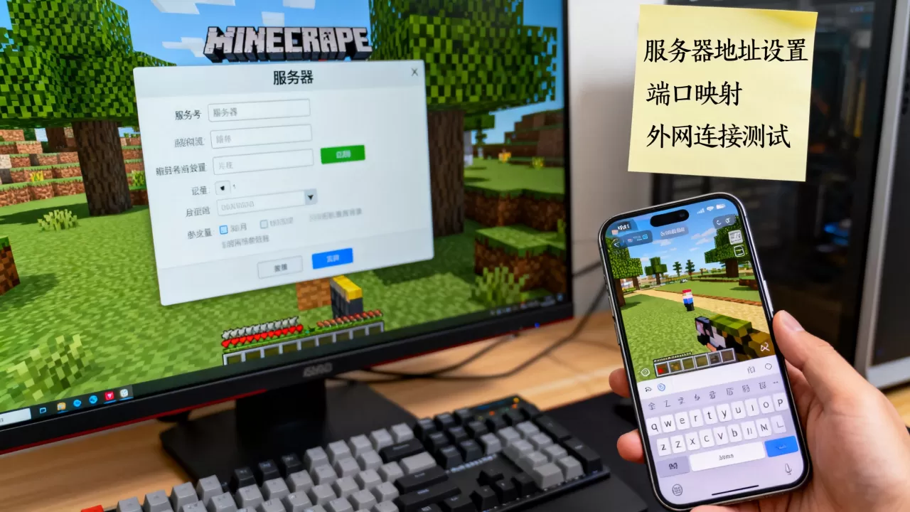 我的世界pe服务器地址怎么创建,外网联机教程? 我的世界pe服务器地址怎么创建,外网联机教程?