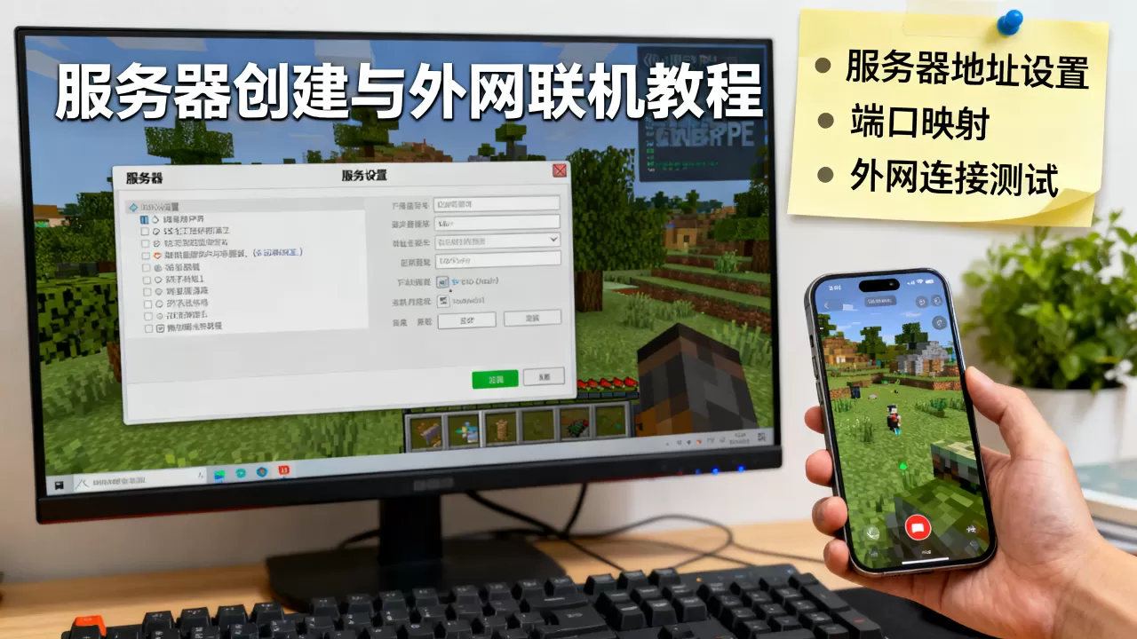 我的世界pe服务器地址怎么创建,外网联机教程? 我的世界pe服务器地址怎么创建,外网联机教程?