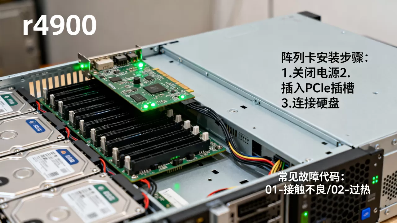 r4900服务器阵列卡怎么用才对,有哪些常见故障? r4900服务器阵列卡怎么用才对,有哪些常见故障?