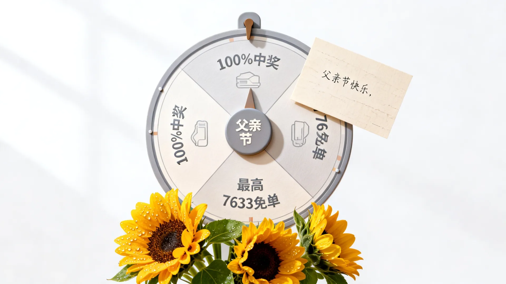 WPEngine父亲节转盘100