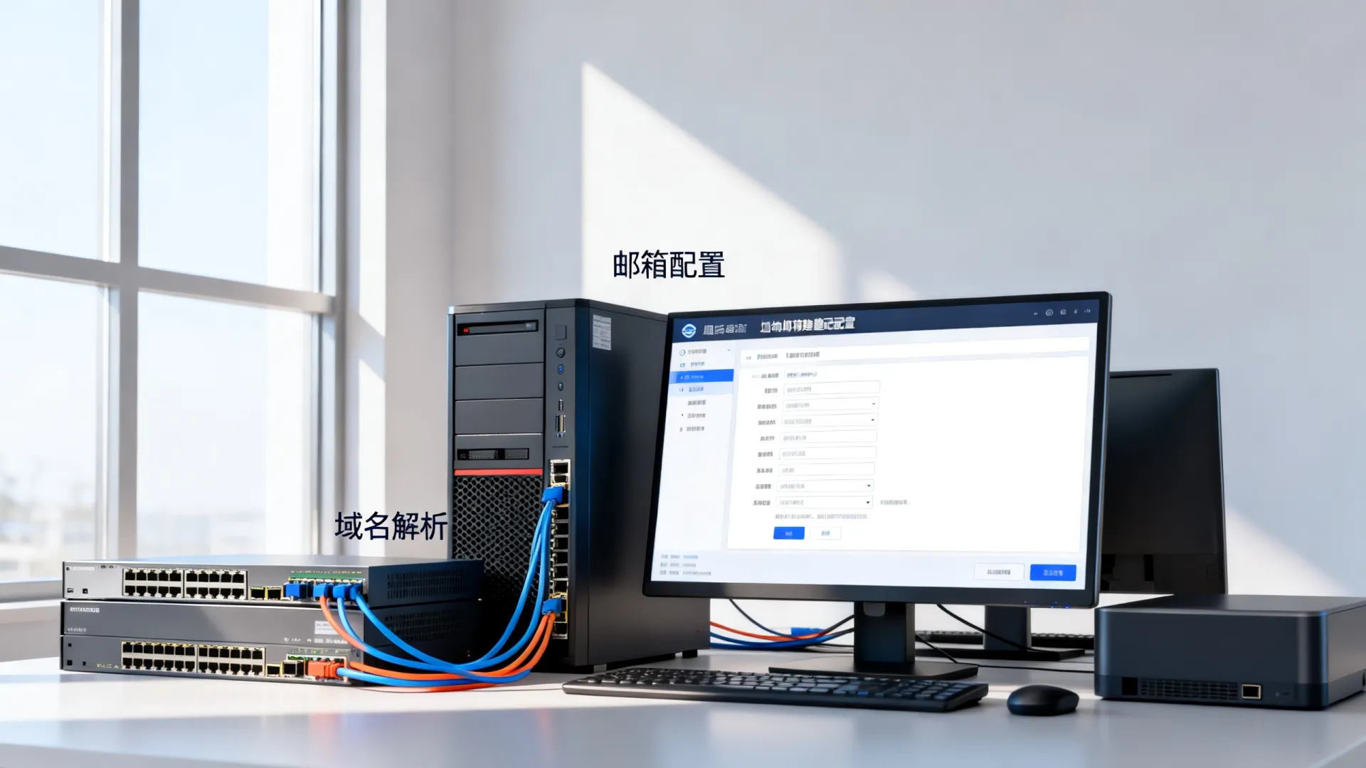 服务器怎么搭建域名邮箱，如何用服务器搭建企业邮箱