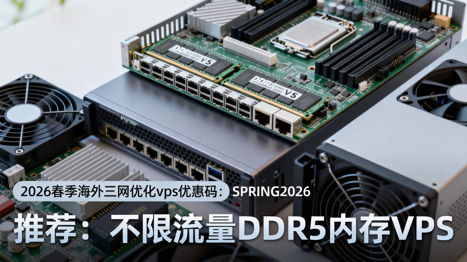 2026春季 海外三网优化 vps优惠码 - DDR5内存,不限制流量 2026春季 海外三网优化 vps优惠码