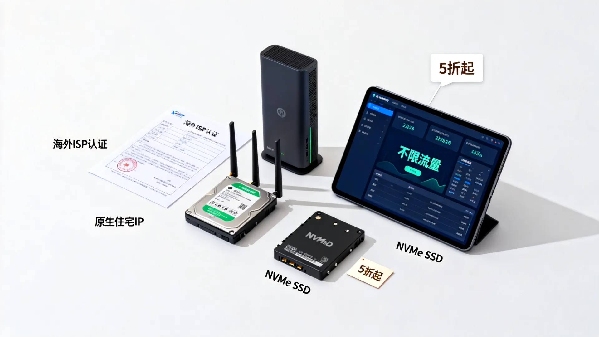 海外ISP认证 原生住宅ip商家 - NVMe SSD,不限制流量,5折起 海外ISP认证 原生住宅ip商家