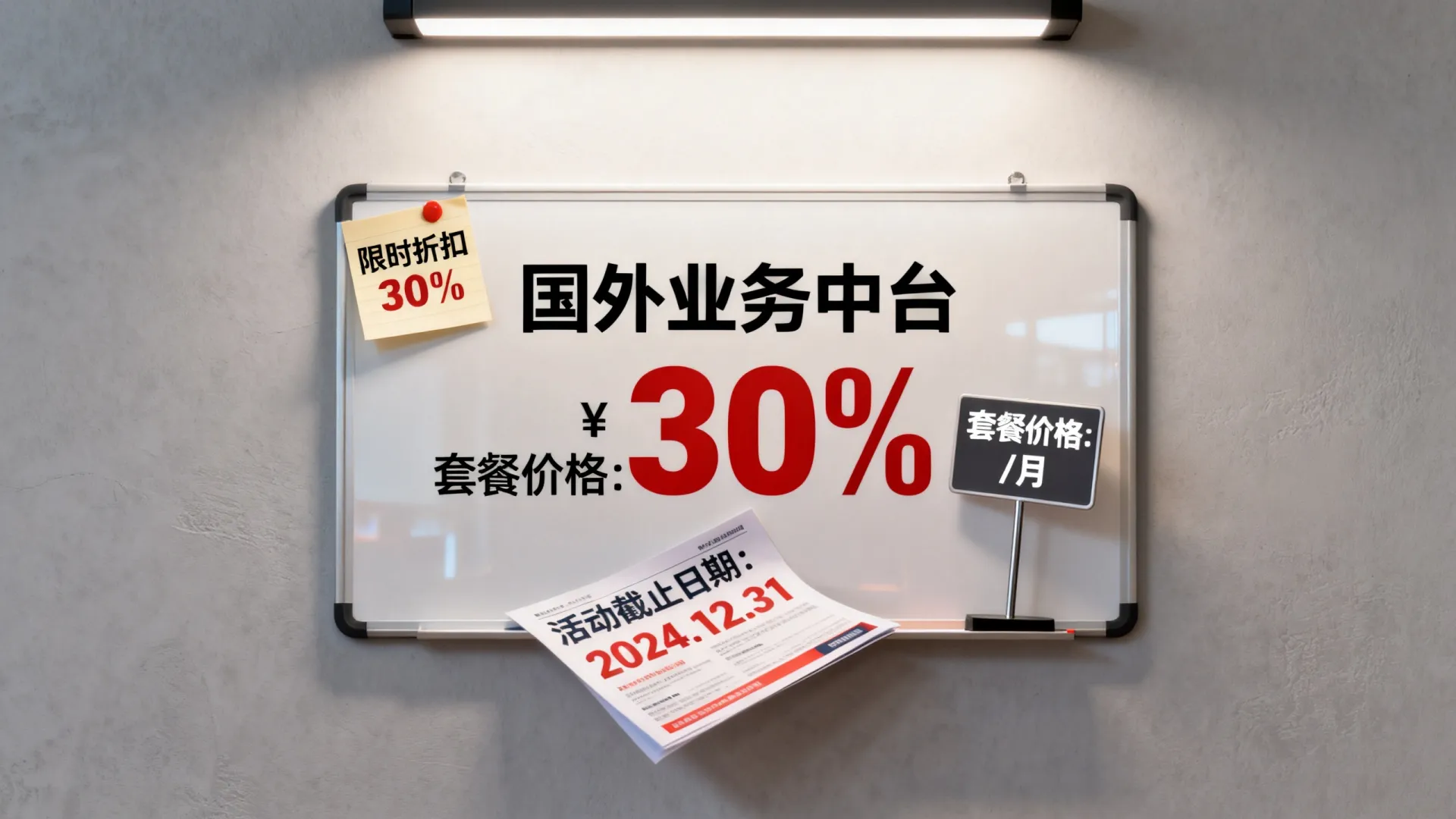 国外业务中台促销活动有哪些？国外业务中台促销价格多少